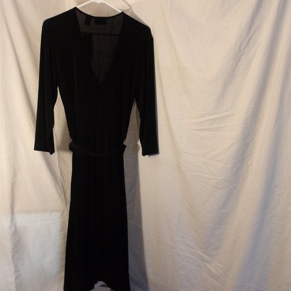 Chicos Travelers Roland 3/4 Dress Black - Picture 2 of 3